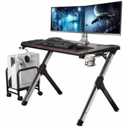 Геймерский стол Еурека Р1-С Черный / Eureka R1-S