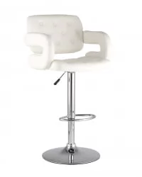 Барный стул Бентли ПУ-кожа Белый / PU-кожа