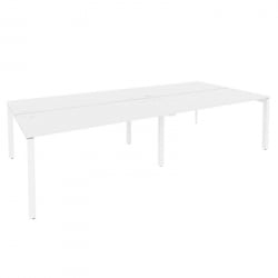 Рабочая станция на П-образном м/к ОНИКС О.МП-Д.РС-4.4.7 Белый Бриллиант / ONIX O.MP-D.RS-4.4.7