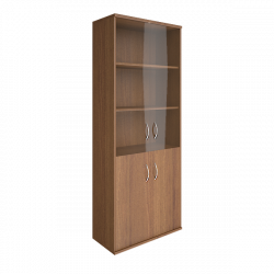 Шкаф высокий широкий Рива А.СТ-1.2 Орех Гварнери / Riva