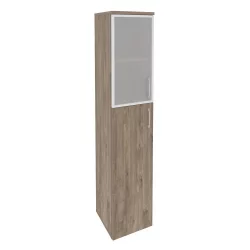 Шкаф высокий узкий левый ОНИКС О.СУ-1.7Р(Л) Тиквуд Темный / ONIX O.SU-1.7R(L)