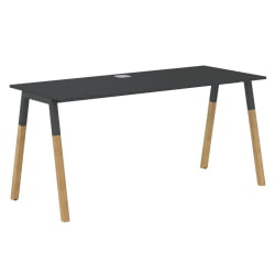 Стол письменный Форта ФСТ 1567 Черный графит Дуб Гамильтон / Forta FST