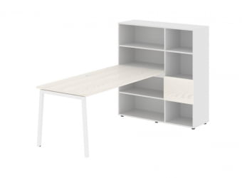 Рабочая станция ЕДИС ЕЛРСТ 1217 Ясень Траун Белый Белый / EDIS ELRST