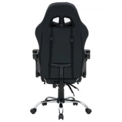 Кресло компьютерное CРОМЕКС (КРОМЕКС) Ваве ГМ-145 экокожа черное/серое / CROMEX Wave GM-145