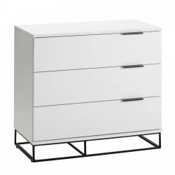 Комод 3 ящика CИТЙ 40095580х Белый / CITY 40095580h