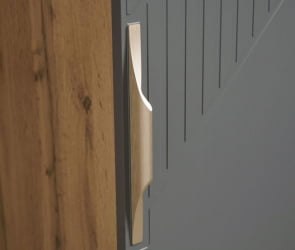 Шкаф-пенал (лев/прав) Монако 902.10 Дуб Вотан Графит