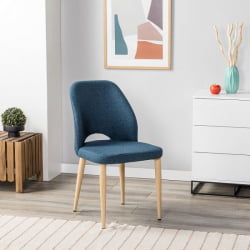 Стул Ледгер синий/нат.дуб / Ledger