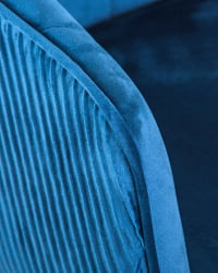 Стул барный ДОБРИН ДЭРCЙ БЛАCК (синий велюр (1922-20)) / DOBRIN DARCY BLACK