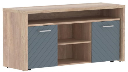 Тумба с фригобаром Торр ЛУКС ТЛТФ-3Д Дуб Каньон Серо-голубой / Torr LUX TLTF-3D