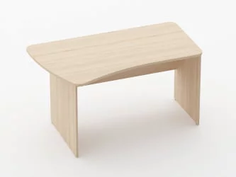 Стол эргономичный Глассй 1.12.14Л Дуб молочный / Glassy