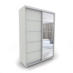 Шкаф-купе Акцент-Квадро Д 1200х600 Выбеленное дерево