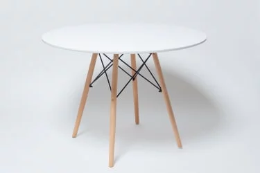 Обеденный стол СТ-001 Белый 900мм / ST-001