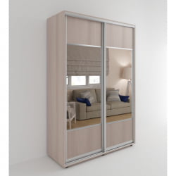 Шкаф в гостиную Акцент-Дуэт Д 1200х600 Ясень шимо светлый