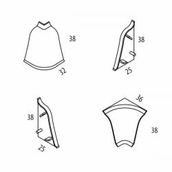 Заглушка НЗПЛ 5 ПРЕСТИЖ светло-серый