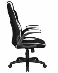 Кресло игровое ДОБРИН РИCК (черно-белый) / DOBRIN RICK