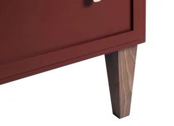 Комод 3 ящика Нортон (К) Кармин / Norton