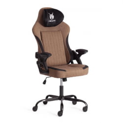 Кресло иВолф ткань, черный/коричневый / iWolf