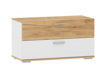 Тумба в прихожую Санти НМ 013.25 Белый/Дуб Крафт Золотой
