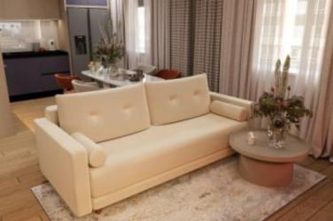 Диван прямой Санднес (Берхоусе) Цвет фасада: Левис 04 велюр; Тип: Прямой; Материал фасада: Металл/Велюр / (Berhouse)