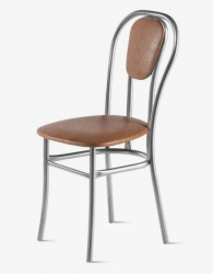 Стул Венский 400х490 мм Темно-коричневый/Алюминий