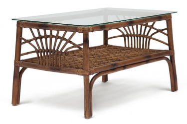 Стол для дачи Сеcрет Де Маисон Каванто натуральный ротанг, 83*53*47 см, коричневый античный / Бровн Антикуе / Secret De Maison Kavanto Brown Antique