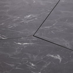 Раскладной стол ЙООП (мод. 1202) ЛДСП+меламин/металл, 100 х 100 х 72 см, черный мрамор/черный / YOOP (mod.