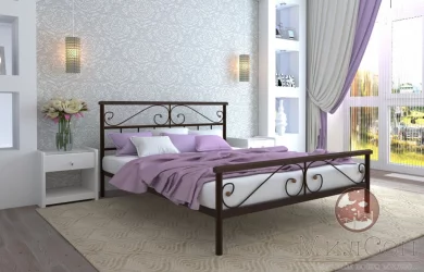 Кровать Эсмеральда плус 1200х1900 Коричневая / plus