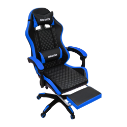 Кресло 892-1 цвет черный/синий с массажем 892-1-блаcк-блуе-масс / 892-1-black-blue-mass