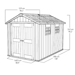Сарай пластиковый ОАКЛАНД 7511 / OAKLAND