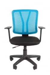 Кресло офисное CХАИРМАН 626 Черный Синяя сетка / CHAIRMAN