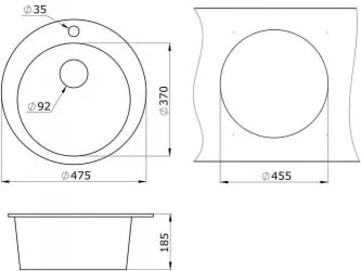 Мойка ГРАНУЛА 4801 Арктик / GRANULA