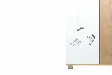 Шкаф для одежды Хаски 21 Дуб Ирландский Белый