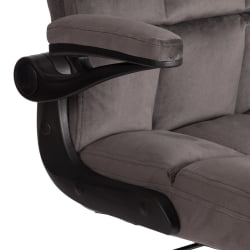 Кресло офисное Лугано велюр, темно-серый / Lugano