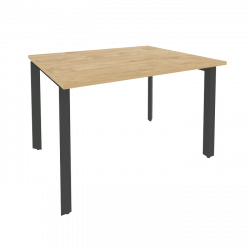 Стол переговорный (1 столешница) ОНИКС О.МП-ПРГ-1.2 Тиквуд Светлый/Антрацит / ONIX O.MP-PRG-1.2