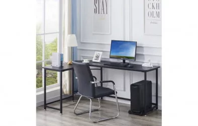 Угловой компьютерный стол КИВИ Черный БК / KIWI BK