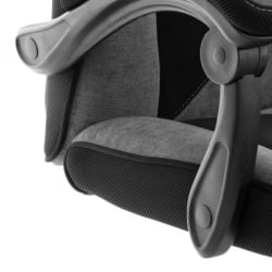 Кресло Арена металБЛ ткань,велюр, серый/черный, КУБ 05/ТВ-11/35 / Arena metalBL KUB 05/TW-11/35