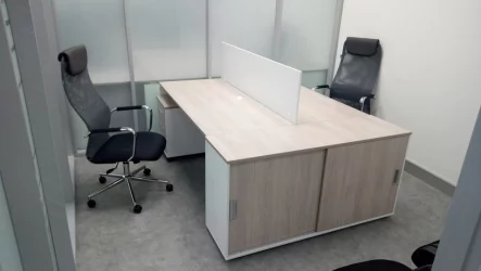 Стол прямой Дека ЛДСП каркас 75.07.16 Дуб Сантана светлый/Белый / Deka