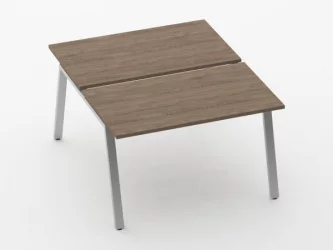 Л-образный металлический каркас с траверсами Дека 73.145.12 К Металлик матовый муар / Deka