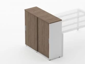 Тумба-купе высокая для рабочего модуля Дека 9.03.125 Дуб Верцаска/Белый / Deka