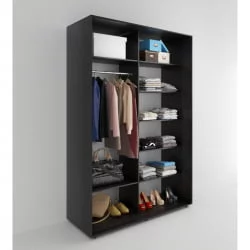 Шкаф-купе 2-х дверный Акцент-Сим Д 1200х600 Венге