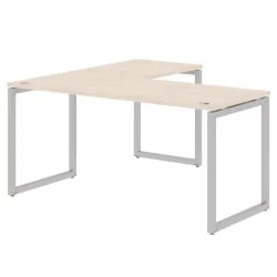 Стол угловой правый КСТЕН-К КСКCТ 1615 Р Бук Тиара Алюминий / XTEN-Q XQCT R