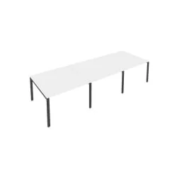 Переговорный стол (3 столешницы) Метал Сйстем Б.ПРГ-3.2 Белый/Антрацит / Metal System