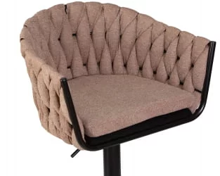 Стул барный ДОБРИН ЛЕОН Коричневая ткань ЛАР 275-3 / DOBRIN LEON LAR