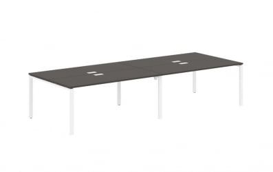 Бенч-система 4-местная ЕДИС ЕУВСТ 3513 Мокко Белый / EDIS EUWST