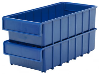 Ящик пластиковый Практик 400кс185кс100 синий / 400x185x100