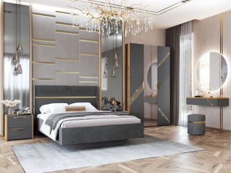 Туалетный столик Монако 902.30 Дуб Вотан Оникс Графит