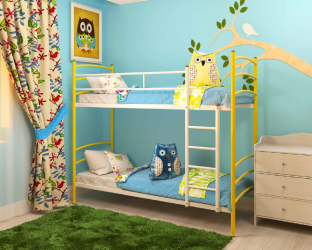 Кровать Милана Дуо 800х1900 Желтая / Duo