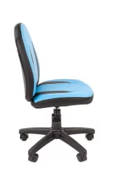 Детское кресло CХАИРМАН КИДС 122 Черный-голубой / CHAIRMAN KIDS