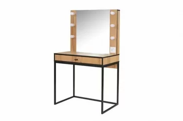 Трюмо Берген 2 Дуб Крафт Золотой Черный