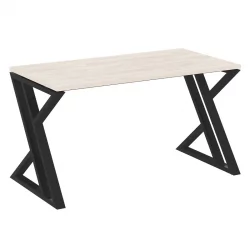 Стол рабочий ЛОФТ ВР.Л-СРЗ-3.7 Металл черный Денвер светлый / LOFT VR.L-SRZ-3.7